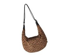BUBEFSKD Donne Borsa a tracolla Stile Coreano Dumplings Grandi Capacità Messenger Leopardo Crossbody Per Le Donne Inverno Dumplings Trend Spalla Stili Coreani Crossbody Shopping, Stampa leopardata