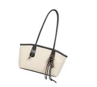 BUBEFSKD Elegante borsa a tracolla casual leggera PU borsa da sera spaziosa tasca interna sotto le braccia per uso quotidiano, indispensabile, ufficio alla moda, pendolo, bianco