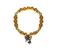 BUBEFSKD Elegante braccialetto di perle di vetro con ciondolo a forma di farfalla per gli appassionati di moda Fatto a mano dell'amicizia Design carino gioielli gioielli, Taglia unica, come descritto