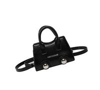 BUBEFSKD Elegante Piccola Borsa A Tracolla Decorata Con Rivetti Per Le Signore Primavera 2025 Alla Moda Borsa A Tracolla Quadra Per Diverse Occasioni Tracolla Regolabile Piccola Borsa Quadrata, Nero