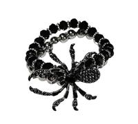BUBEFSKD Elegante ragno regolabile bracciale catena fascino con pietre eleganti portatile alla moda pezzi dichiarazione per adulti unici ragni disegni, Taglia unica, come descritto
