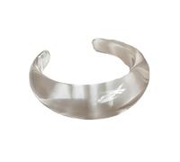 BUBEFSKD Elegante Resina Chiara Braccialetto Stampa Floreale Per Le Donne Eleganti Gioielli Portatili Idee Regalo Dolce Pastello Braccialetto Floreale Donne, Taglia unica, come descritto