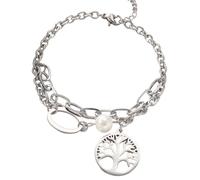 BUBEFSKD Eleganti alberi del braccialetto di perle braccialetto con un albero del ciondolo per le feste di usura quotidiana gioielli fatti a mano, Taglia unica, come descritto