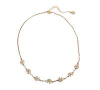 BUBEFSKD Eleganti Gioielli con Fiori in Lega Adatti alle Donne Moderne Che Apprezzano La Finezza E La Raffinatezza nei Loro Accessori. Collana Semplice Elegante