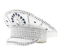 BUBEFSKD Fashion Sergeant - Cappello da doccia con strass, per feste di addio al celibato, cosplay, discoteca, carnival, per feste di matrimonio