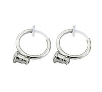 BUBEFSKD Fatto A Mano Clip Su Orecchino A Vite Convertitore Orecchio Ruota L'Ago D'Argento In Un Orecchini Clip A Orecchini Per Le Ragazze Offerte, Taglia unica, come descritto