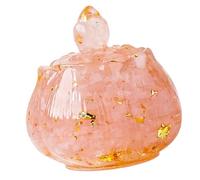 BUBEFSKD Flower Designs - Contenitore in cristallo per aromaterapia, piccoli oggetti, per la pulizia, decorazione della casa spirituale