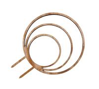 BUBEFSKD Gabbia di supporto per piante a forma di foglia vuota artistica, in legno, per decorazione naturale del giardino e supporto stabile per la crescita