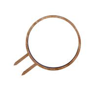 BUBEFSKD Gabbia di supporto per piante a forma di foglia vuota artistica, in legno, per decorazione naturale del giardino e supporto stabile per la crescita