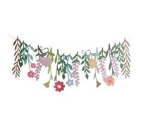 BUBEFSKD Ghirlande antistrappo, decorazione per compleanni, lauree, interni ed esterni, temi festival, striscioni floreali, bandiere sospese