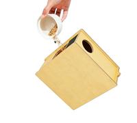 BUBEFSKD Grande separatore in legno per parrocchetti, fringuelli e altri piccoli uccelli, ventilatore rimovibile, pulitore per uccelli