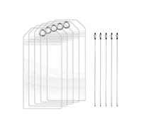 BUBEFSKD Identificatori di bagaglio da crociera trasparente, piano verticale in PVC, identità di viaggio individuale, rudimenti aziendali impermeabili, etichetta verticale trasparente