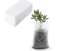 BUBEFSKD Interno In Tessuto Non Tessuto, Sacchetto Germinazione Asilo Impianto Crescere Sacchetto Borse Fiori Accessori Giardino 100 Pack Attrezzi Da Giardino