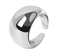 BUBEFSKD Legloy Goffo Larghezza Anelli Personalizzabili Dichiarazione Aperto Semplice Fascino Geometrico Minimalista Festa Gioielli Grandi Anelli Per Uomini Donne Moda Oversize, come descritto