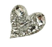 BUBEFSKD Macchie a forma di cuore Strass Ferro Decorativo Quando Cucire Su Appliques Per Abbigliamento Jeans Giacche Borsa T Shirt Applicazioni Strass Appliques