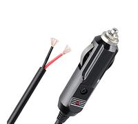 BUBEFSKD Maschio Presa Accendisigari + Terminale Occhiello Cavo Alimentazione A Molla 12V 18AWG con Fusibile 12 24 V Terminale Occhiello Alimentazione A Molla per Auto