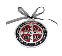 BUBEFSKD Medaglie Protezione Benedetto con Croci Sacerdotali A Nastro Vintage da Appendere alla Parete della Porta O da Esporre sulla Scrivania. Protezioni Sacerdotali