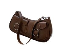 BUBEFSKD Moda Ascella Grande Capacità PU Pelle Spalla Per Ragazze Donne Vintage Lady Borse Alla Moda Avambraccio Borsa In Pelle PU Borsa, marrone