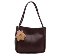BUBEFSKD Moda Donne Con Grande Capacità Delle Delle Donne Borsa A Tracolla In Pelle PU Incompreso Borse Con Elegante Fascino Per Le Esigenze Di Lavoro, Coffee color