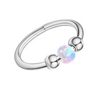 BUBEFSKD Moda Opali Naso Cerchio Per Uomini E Donne Ipoallergenici Setto Anelli Cartilagine Orecchino Accessori Per Partito Indossare Piercing Alla Moda Accessori, 10 mm, come descritto, come