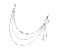 BUBEFSKD Moderna catena di gioielli per il corpo a forma di stella Multi Levels Star Designs Easy Clean Leges Body gioielli per feste e usura quotidiana trendy multi strato