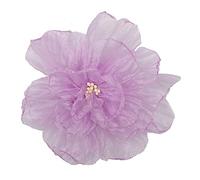 BUBEFSKD Organza fiore fiore in tessuto floreale fatto a mano accessorio per capelli da donna, delicato decorazione in pizzo, fiori rustici, decorazioni morbide, Taglia unica, come descritto