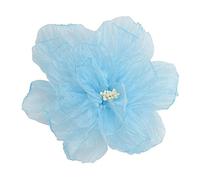 BUBEFSKD Organza fiore fiore in tessuto floreale fatto a mano accessorio per capelli da donna, delicato decorazione in pizzo, fiori rustici, decorazioni morbide, Taglia unica, come descritto