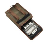 BUBEFSKD Padelle da Campeggio con Manico Floding Acciai Inossidabili Addensati Griglie Picnic Pentole Accessori Campeggio Frittura Bistecca