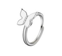 BUBEFSKD Per la paura della farfalla Rotante Riduzione di Tensione Regolabile Il San Valentino Fidget Rotatable Lenitivo Cura Rin Spinner Anelli Ansia Donne, come descritto