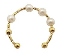 BUBEFSKD Perline anti-paura per alleviare lo stress bigiotteria alla moda, ottimo regalo per donne, uomini, ragazze, oro, argento, perle regolabili, carattere irregolare, come descritto