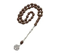 BUBEFSKD Perline Preghiera Ovali Tasbih Musulmani Bracciale Rosario Acrilico Accessori Culto per La Meditazione Regalo Islamico Creativo Preghiera Musulmana