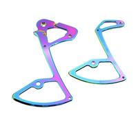 BUBEFSKD Piastra Interna Del Deragliatore Posteriore Per Biciclette Supporto Ruota Guida Bici Gabbia Parte In Lega Alluminio Gabbia Biciclette