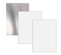 BUBEFSKD Piastra per Cornice Poster da Parete in Metallo Foto in Alluminio con Piastra Vuota Sublimazione da 3 Spazi Vuoti in Alluminio con Cartello Stampa Termica