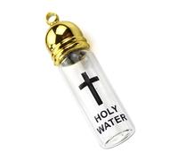 BUBEFSKD Portabilità Bottiglia Acqua Santa in Vetro con Coperchio Elegante per Contenitore in Vetro per Contenitori Riflessione Rituale E Individuale