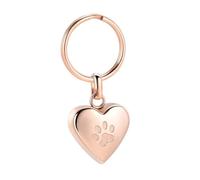BUBEFSKD Portachiavi A Forma Cuore Accessorio Multifunzionale Ornamento Chiave Struttura In Acciaio Inossidabile Presente Per Donne E Coppie Portachiavi Con Ceneri Cane