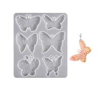 BUBEFSKD Pratico bowknot robusto silicone orecchino forme accessorio artigianale per appassionati di moda ricco dettagliato portachiavi fascino, Taglia unica, come descritto