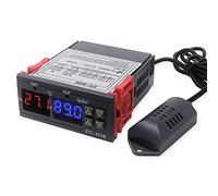 BUBEFSKD Regolatore di umidità della temperatura digitale termometro termometro termoregolatore relè di incubatore STC-3028 raffreddamento riscaldamento controllo umidità interni automazione di