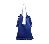 BUBEFSKD Sacchetto ascellare Vintage Colorato Chiaro Per Le Donne Pieghevole Trappola Avambraccio Grande Capacità Uno Borsa A Spalla Avambraccio, Blu