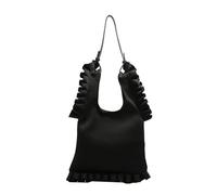 BUBEFSKD Sacchetto ascellare Vintage Colorato Chiaro Per Le Donne Pieghevole Trappola Avambraccio Grande Capacità Uno Borsa A Spalla Avambraccio, Nero