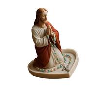 BUBEFSKD Sacra Madre Padre Statua Rosario Resina Elegante Perline di Preghiera Conservazione Cattolica Altiari Domestici Decorazione spirituale e regali Resine Arte religiosa