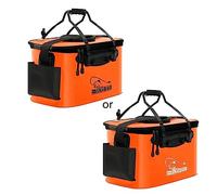 BUBEFSKD Secchio da Pesca Pieghevole Contenitori per Pesci Esche Contenitore L'acqua Pesca Campeggio All'aperto Esca Viva Pratico Contenitore L'acqua