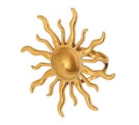 BUBEFSKD Semplice Incontri Anelli Aperto Regolabile Dito Sole/Cuore Forma Dita Gioielli Per Partito E Aperto Giornaliero Regolabile, come descritto