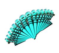 BUBEFSKD Set completo di dilatazione dell'orecchio 50 coni acrilici in diverse dimensioni in acrilico piercing plug per misurazione individuale, set di coni di dilatazione, Taglia unica, come