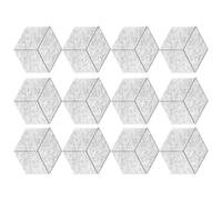 BUBEFSKD Set di 12 Piastrelle In Schiuma Insonorizzate Hexagonal Lavagna Da Parete Poliestere Pannelli acustici