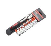 BUBEFSKD Set di chiavi a bussola efficiente, strumento di riparazione con azionamento 3/8 e 1/4, ideale per spazi ristretti e vari compiti di riparazione. Set a cricchetto facile da usare