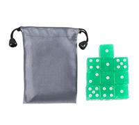 BUBEFSKD Set di dadi colorati a sei lati in acrilico, 19 mm, con punti, gioco quadrato per bambini, educazione di matematica, giocattolo educativo in acrilico