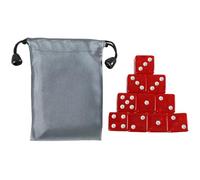 BUBEFSKD Set di dadi colorati a sei lati in acrilico, 19 mm, con punti, gioco quadrato per bambini, educazione di matematica, giocattolo educativo in acrilico