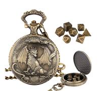 BUBEFSKD Set di dadi tascabili in lega di alluminio, motivo drago artistico, in metallo, per appassionati, giochi di feste e giochi di ruolo, oggetti da collezione