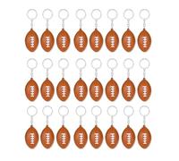 BUBEFSKD Set Portatile Di 24 PU Spugna Pallacanestro Keyring Pendenti Sportivi Catene Artigianato Per Scuola E Club Membri Calcio Keychian Fascino, a, Taglia unica