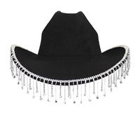 BUBEFSKD Sparke Strass Tassels Cowboy Cavaliere per feste di scapolo Cavaliere Versatili per bar club cowgirl bambini